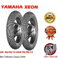 Baru Ban Motor Xeon Tubeless Zeneos 2 Pcs Uk.80.90.14 & 90.90.14 Zn88