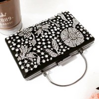 Tas Pesta ELIZABETH Embellished Crystal Box Clutch