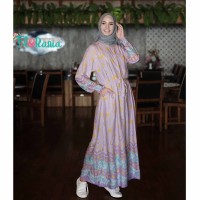 Gamis Cantik Etnik Katun Rayon Motif Batik Jumputan/Gamis Rayyana