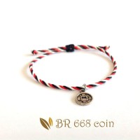 Gelang Tridatu Ariel Noah Koin Warna Silver BR668 coin