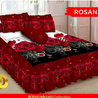Sprei Rumbai Kintakun Dluxe Uk180 X 200 Motif Rosana