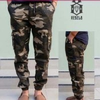Celana Terbaru jogger pants panjang army loreng cowo pria paling mur