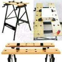 Krisbow Meja Kerja Workshop Portabel - Meja Kerja Potong Gergaji