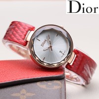 JAM TANGAN WANITA DIOR SEMI KERAMIK CERAMIC - RED