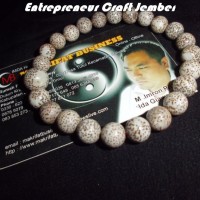Gelang Alami biji rotan hutan ukuran 8 mm