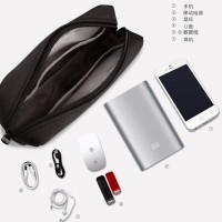 Tempat Tas Dompet Chager Case Pouch Adaptor Laptop - Abu (sizeL)