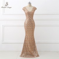 Jual murah Poems Songs 2018 Double-V Evening Dress prom gowns Form