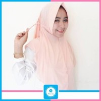 Jilbab Instan / khimar / kerudung instan serut polos jokowi