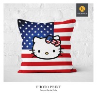 asli murah Sarung Bantal Kursi Motif Hello Kitty England - HK26