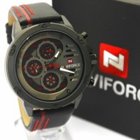 Jam Tangan Pria Naviforce Original Tali Kulit ( Swiss Army Fossil Ac )