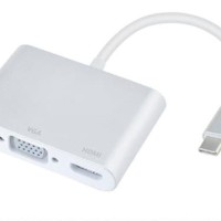 Adapter USB Type C to HDMI 4K VGA PD (3 in 1) #17