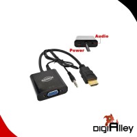 Kabel Converter HDMI To VGA Adapter + Power + Audio Female Magnum GOLD