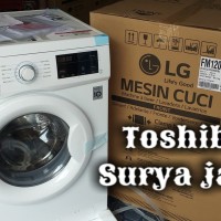 LG MESIN CUCI FRONT LOADING FM1208N3W KAPS. 8KG - JADETABEK
