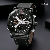 BARU Anti Air - Jam Tangan Pria Original Naviforce Leather Strap by