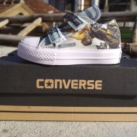 Sepatu Sekolah Anak Converse Motif Transformer