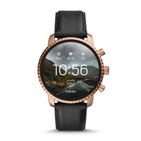 Fossil Smartwatch Q Explorist HR Gen 4 Black Leather (Pre Order)