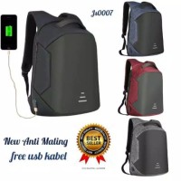 Tas Selempang Anti Maling Pria Wanita Slingbag Slempang USB Import
