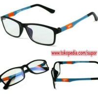 Frame kacamata Kateluo + Lensa Leinz Progresif Starter 2 Supertrans 3