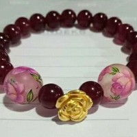 Gelang Monel Emas Asli 24k