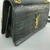 TAS YSL SUNSET SMALL IN SUPPLE CROCODILE MIRROR QUALITY