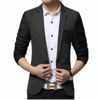 Fashion Pria - Jas New Black Cool Preppy Korean Style