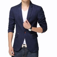 Fashion Pria - Jas Blazer Blue Glitter Cool Korean Style