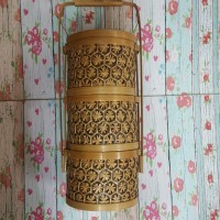 Kerajinan Anyaman Rantang Bambu Batik Unik