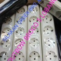 STOP KONTAK BROCO 5 LOBANG OUTBOW kabel listrik exstension socket