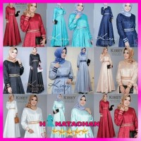 Fashion Gamis Syari Wanita Busui Terbaru Kirey Dress Balotelli Embos