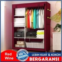Jual Lemari Rak Baju Pakaian Kain Portable Minimalis Bo Berkualitas