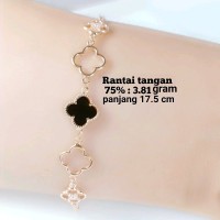 gelang wanita cartier emas rosegold kadar 75 persen 3.81 gram
