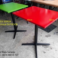 Meja Cafe Ukuran 60x50 cm FULL BESI OUTDOOR Kafe Kantin Resto Makan