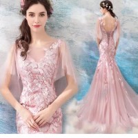 103 AN S49 Gaun Pengantin Ekor Baju Pengantin Wedding Dress Euro 2017