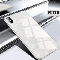 Hardcase Shiny Shell Diamond Glass Cover Case Casing HP iPhone X XS