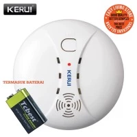 Original KERUI smoke detector for Home Alarm Sistem, Pendeteksi Asap