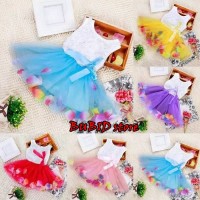 Baju / Dress Pesta Anak Bayi Perempuan Import Bunga Lace