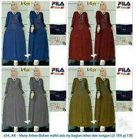 Gamis Kekinian Maxi Dress Fashion Hijabers Selebgram Muslimah Simpel