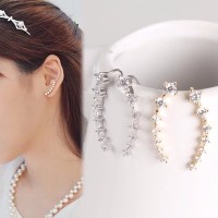Anting stud tusuk berlian diamond emas Crystal star earrings