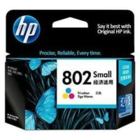 Cartridge Printer HP 802 Colour ink original warna/ Color
