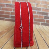 kalung perak 925/perhiasan silver 925 lapis emas putih/kalung italy