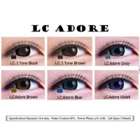 (New Arrival!!) Softlens Lc Adore Grey 14.4Mm