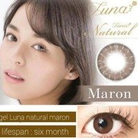 (Produk Baru!!) Softlens Soflens Gel Luna Natural Maron 14.5Mm