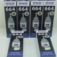 BEST SELLER TINTA PRINTER ORIGINAL EPSON 664 T664 BLACK / HITAM T6641