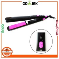 Wigo W-924 Hair Straightener Catok Rambut Profesional - Hitam-Pink