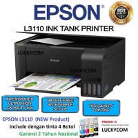 Epson Printer L360/ L3110 Print-Scan-Copy - Hitam ( Produk Terbaru )