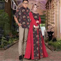 ANDARA - Setelan Kebaya Blouse Kemeja Batik Couple Pria Wanita Murah