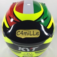 Helm Motor HELM KYT RC7 RC 7 RC SEVEN ITALY YELLOW FLUO -15 FULL FACE