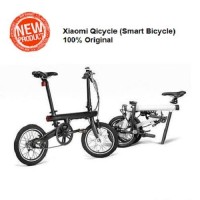 PROMO Xiaomi QiCycle Sepeda Elektrik Lipat Smart Bicycle - Black