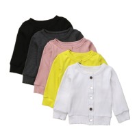 Pakaian Anak Emmmababy Bayi Perempuan Tombol Rajutan Cardigan Sweater