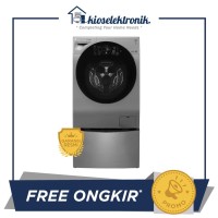 LG FG1612H2V + TG2402NTWV Mesin Cuci TWIN WASH - Front 12 Kg -Top 2 Kg